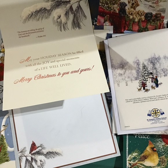 21 NEW Holiday Seasons Greeting Christmas cards large size, bonus generics - Picture 5 of 10